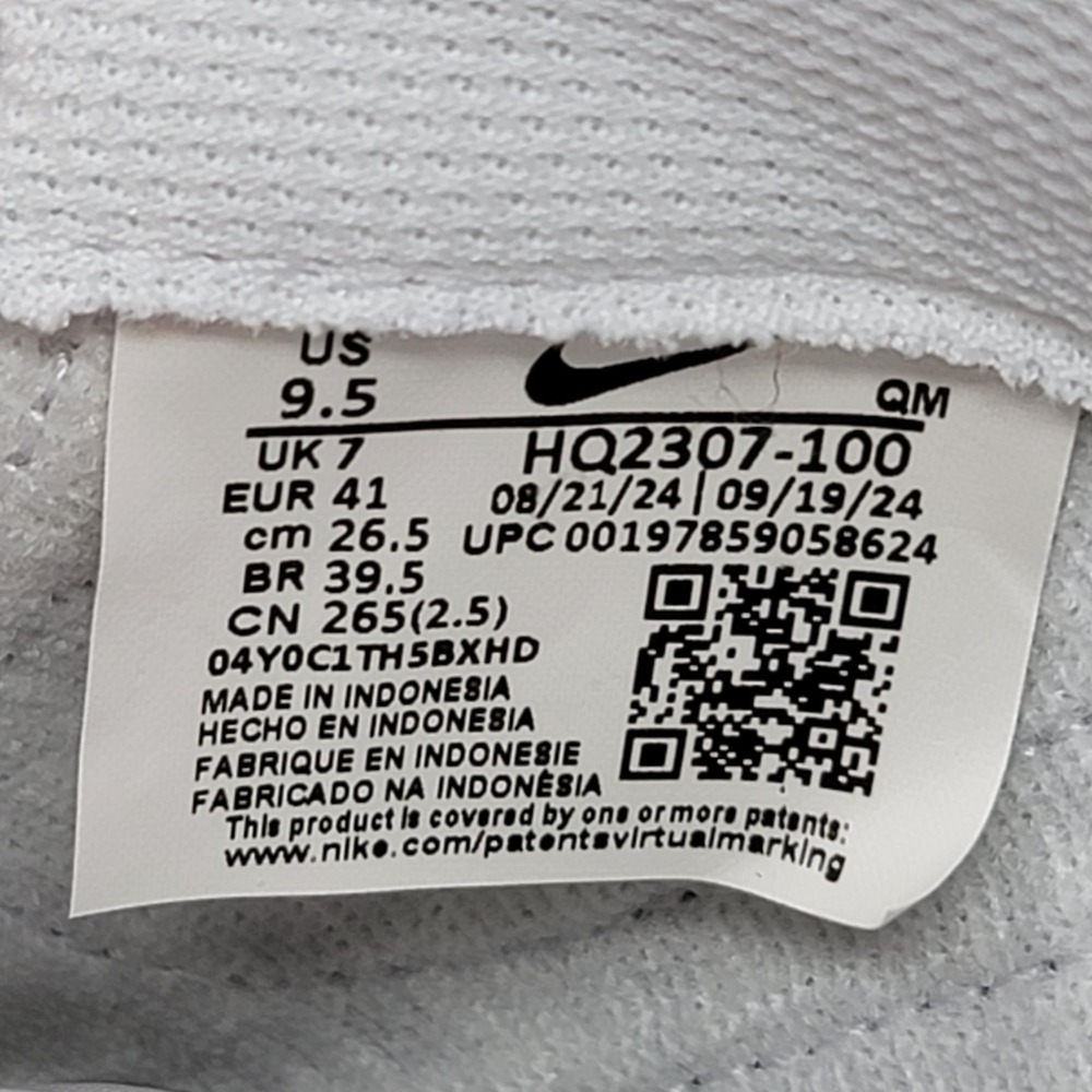 Nike Court legacy lift Platform Sneakers Women's 9.5 White/Silver HQ2307 100 - Picture 6 of 7